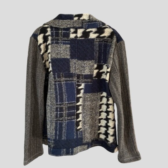 Linea Domani Wool Blend Abstract Blazer Jacket - Picture 4 of 16